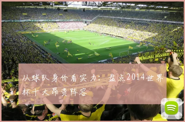 从球队身价看实力：盘点2014世界杯十大昂贵阵容
